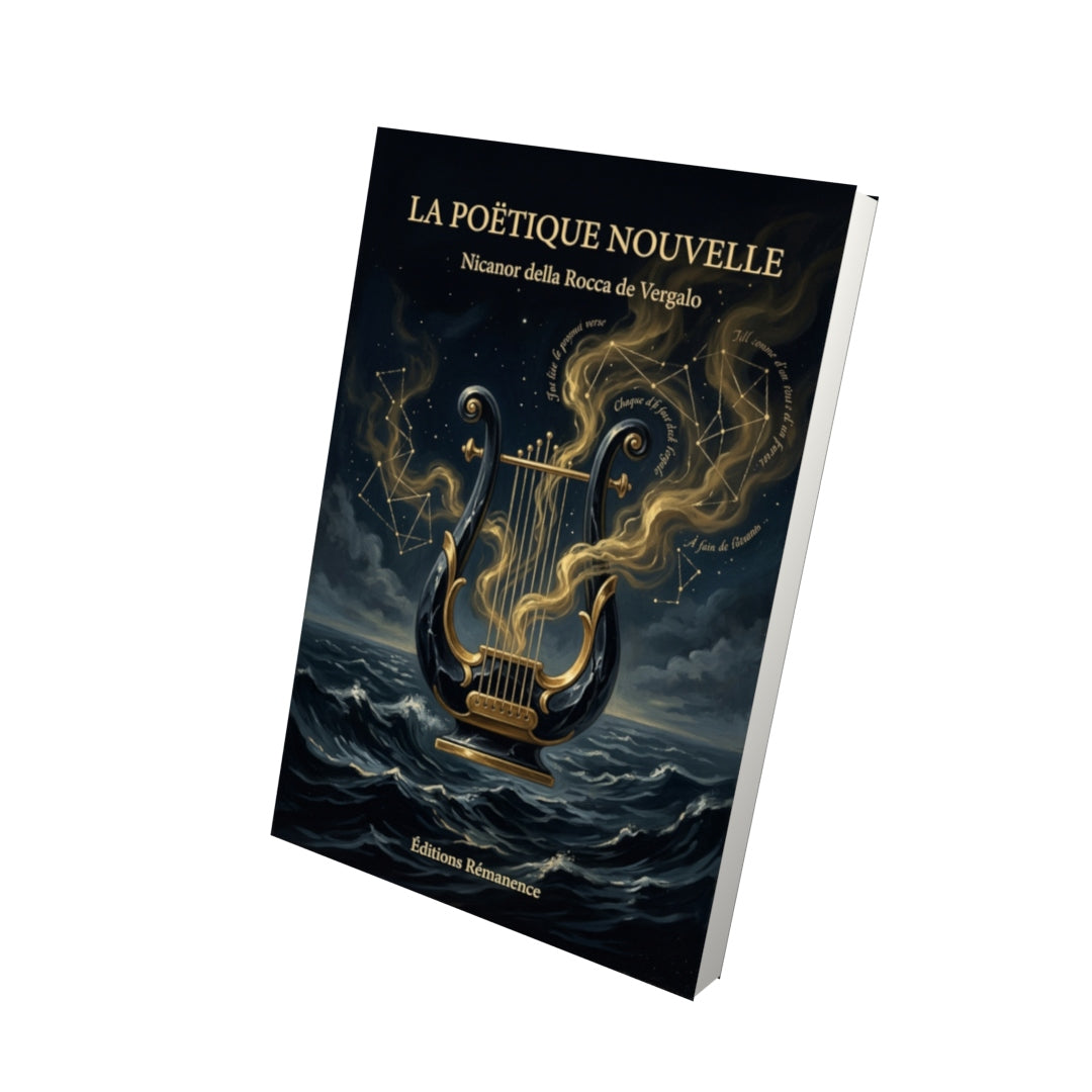 Livre La Poëtique nouvelle par Nicanor della Rocca de Vergalo - Vue 3D - Editions Remanence