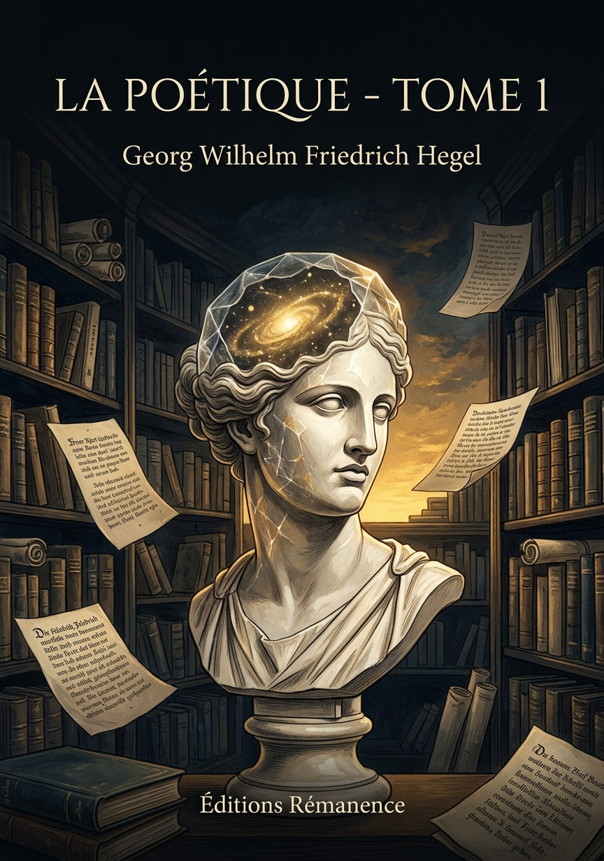 Livre La Poétique - Tome 1 par Georg Wilhelm Friedrich Hegel - Couverture - Editions Remanence