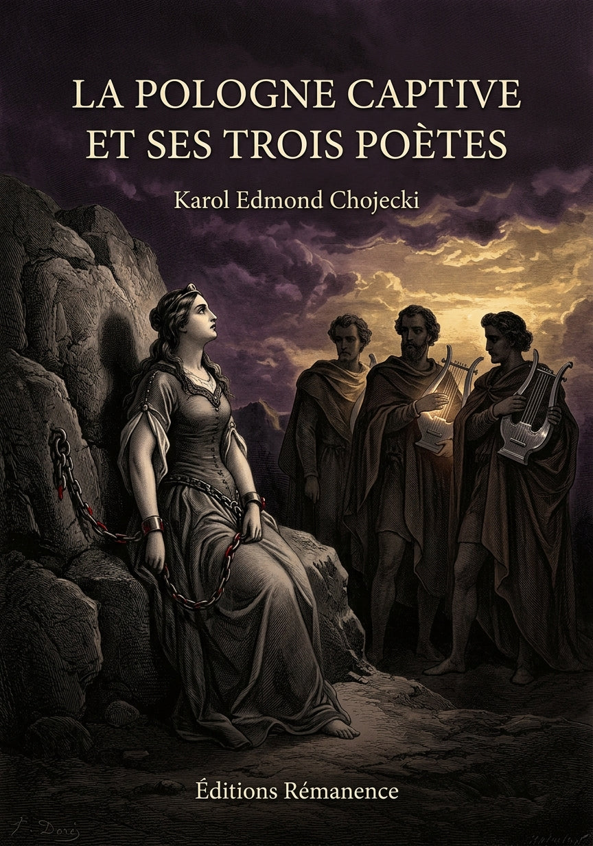 Livre La Pologne captive et ses trois poètes par Karol Edmond Chojecki - Couverture - Editions Remanence