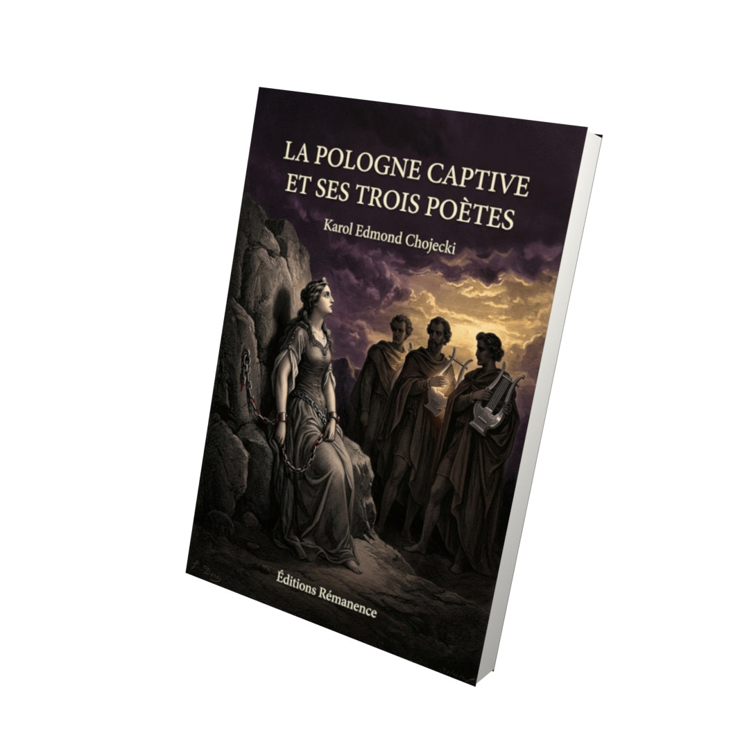 Livre La Pologne captive et ses trois poètes par Karol Edmond Chojecki - Vue 3D - Editions Remanence