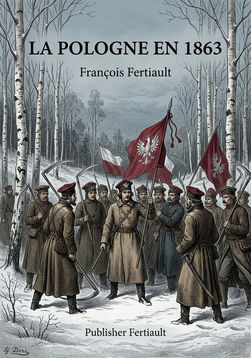 Livre La Pologne en 1863 par François Fertiault - Couverture - Editions Remanence