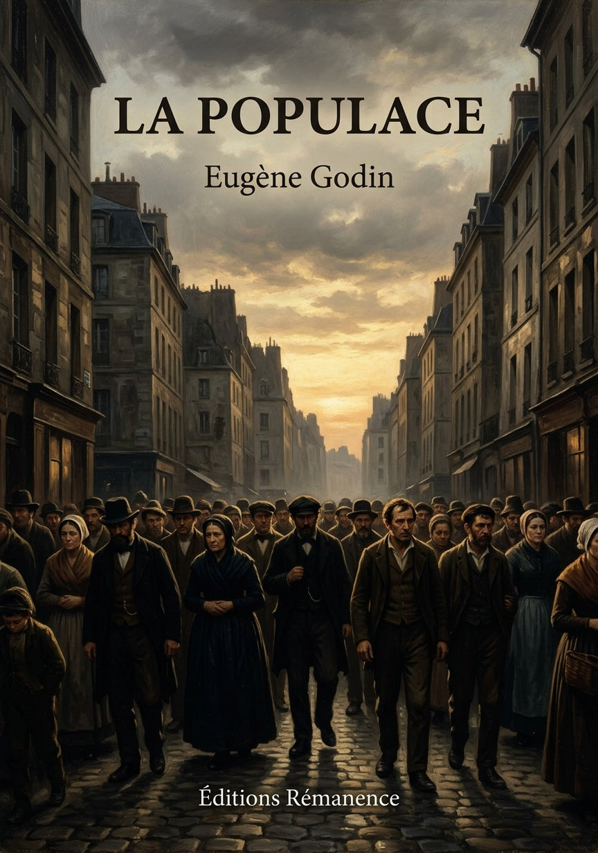 Livre La Populace par Eugène Godin - Couverture - Editions Remanence