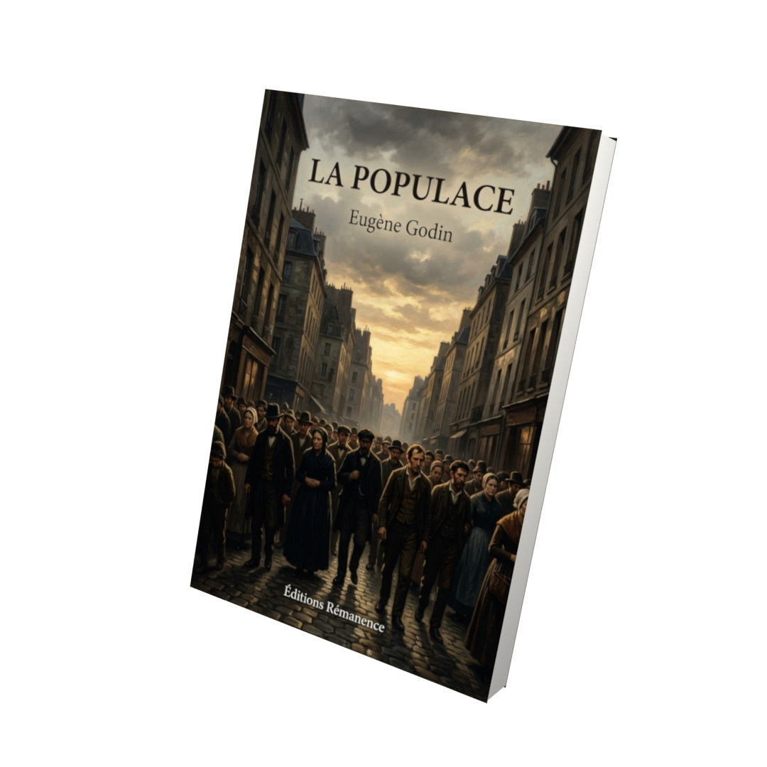 Livre La Populace par Eugène Godin - Vue 3D - Editions Remanence