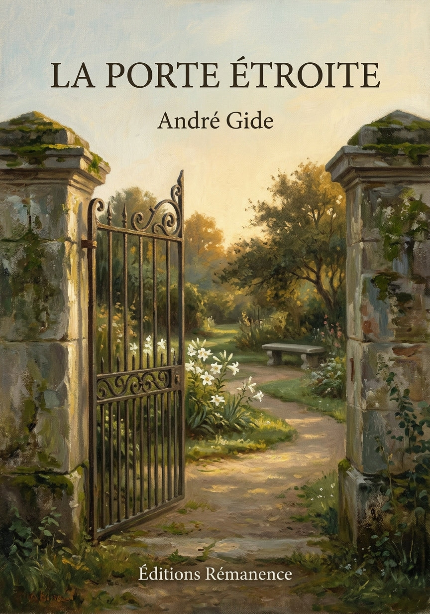 Livre La Porte étroite par André Gide - Couverture - Editions Remanence