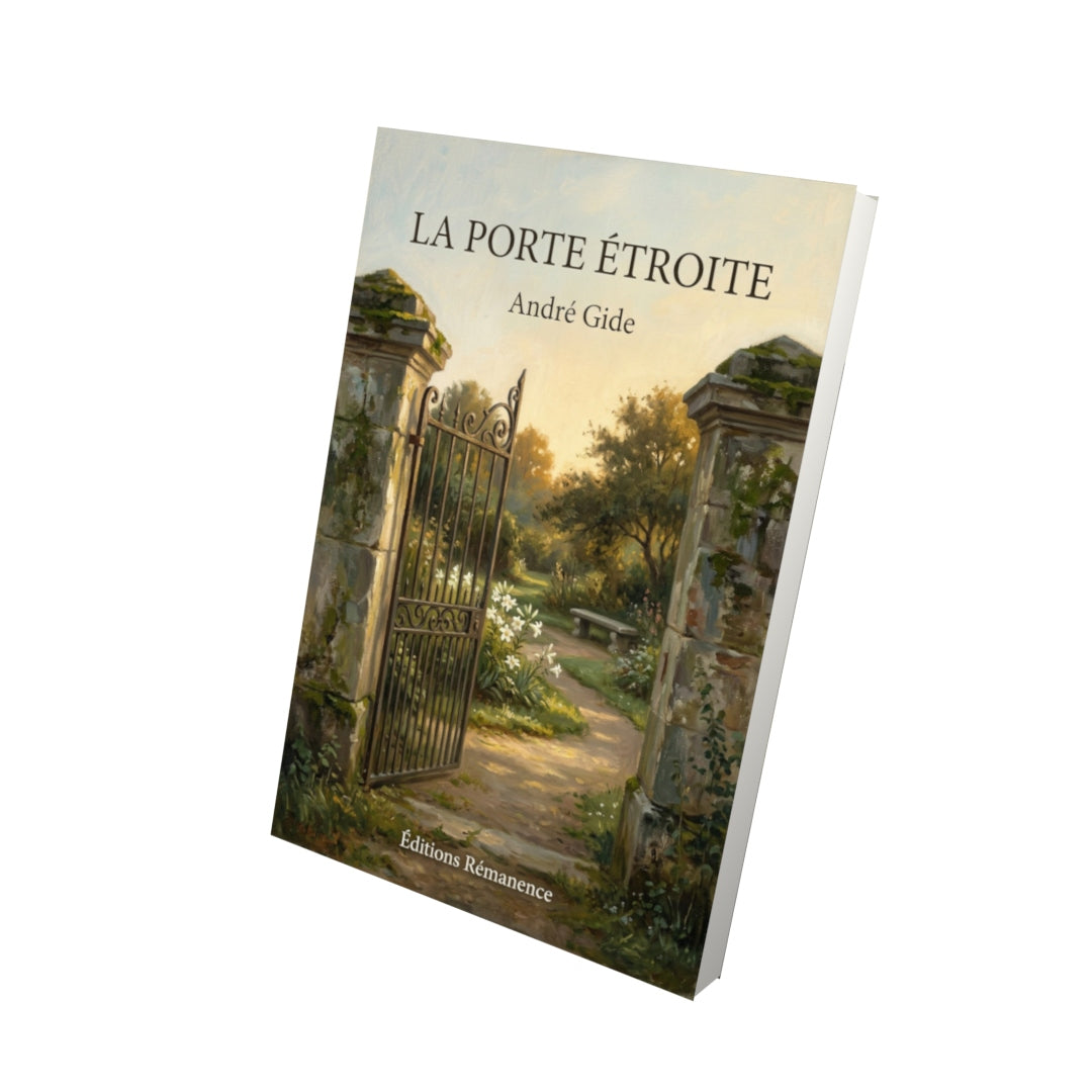 Livre La Porte étroite par André Gide - Vue 3D - Editions Remanence