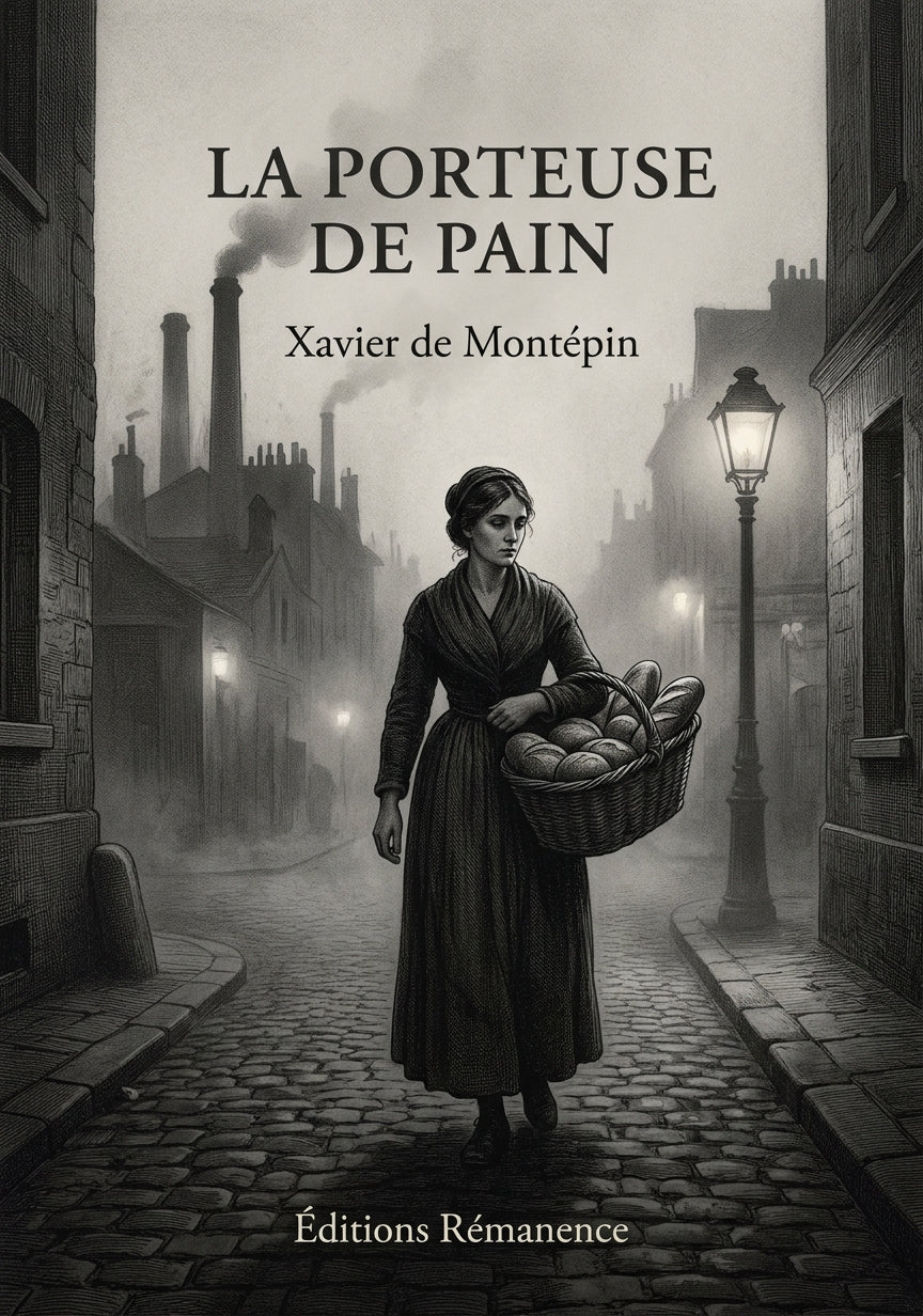 Livre La Porteuse de pain par Xavier de Montépin - Couverture - Editions Remanence