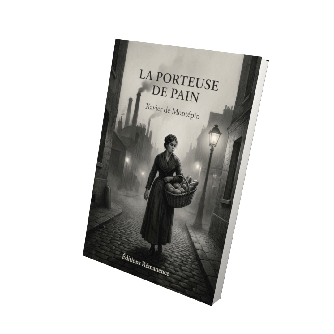 Livre La Porteuse de pain par Xavier de Montépin - Vue 3D - Editions Remanence