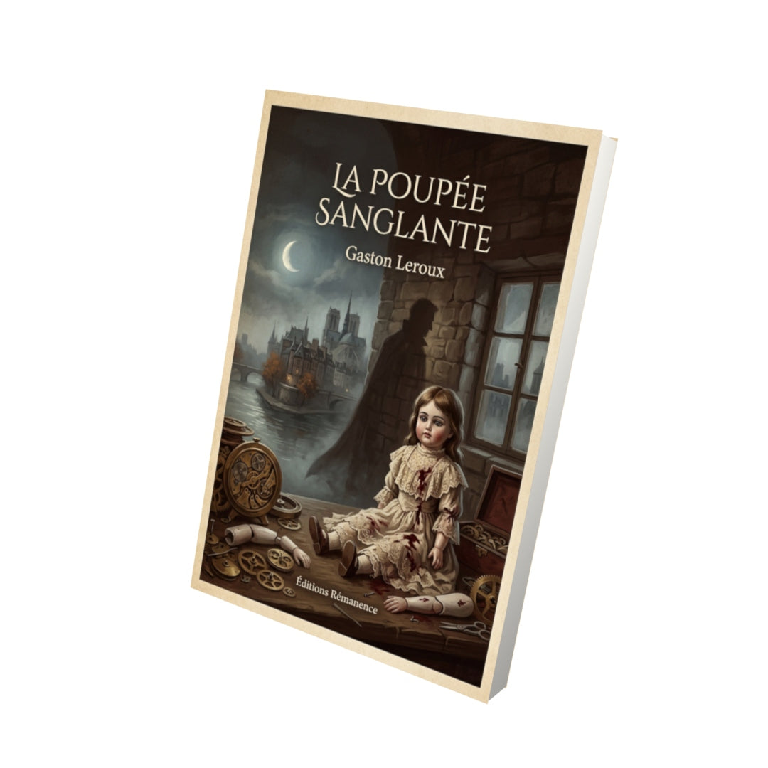 Livre La Poupée Sanglante - Gaston Leroux - Vue 3D - Editions Remanence