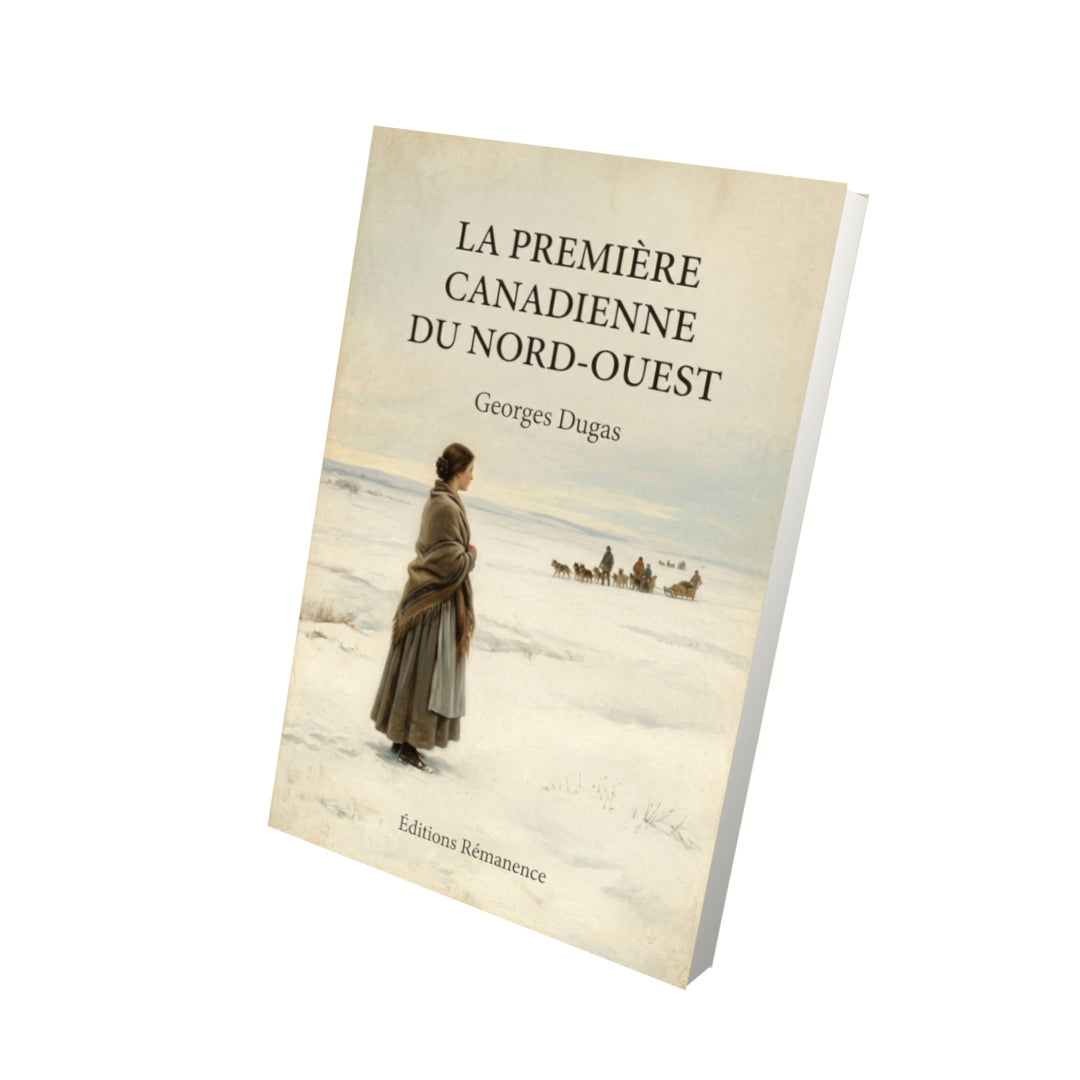 Livre La première canadienne du Nord-ouest - Georges Dugas - Vue 3D - Editions Remanence