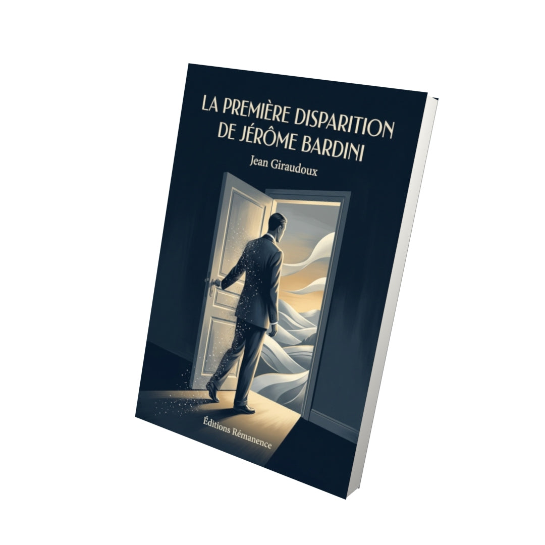 Livre La Première Disparition de Jérôme Bardini par Jean Giraudoux - Vue 3D - Editions Remanence