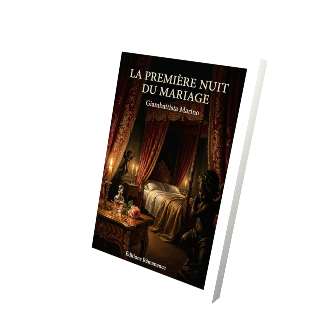 Livre La Première nuit du mariage par Giambattista Marino - Vue 3D - Editions Remanence