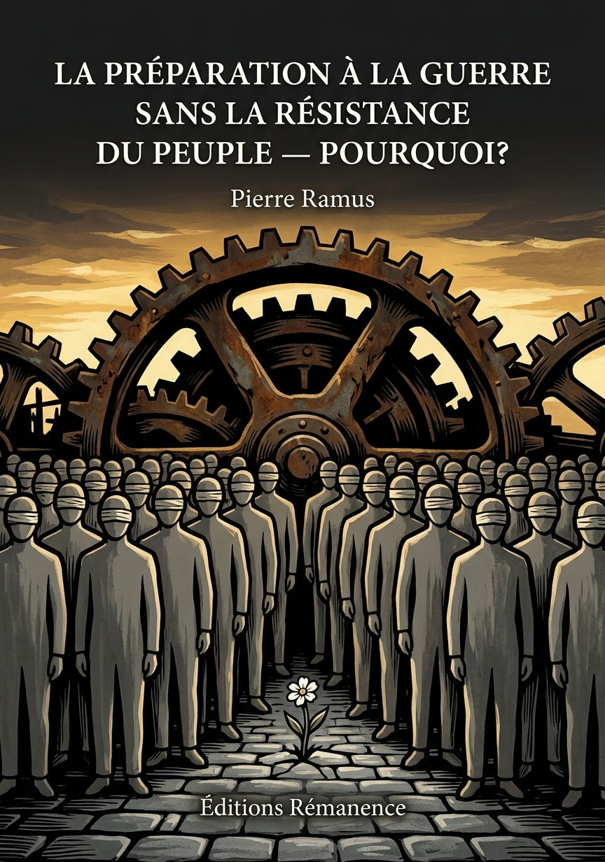Livre La préparation à la Guerre sans la résistance du peuple — Pourquoi ? par Pierre Ramus - Couverture - Editions Remanence