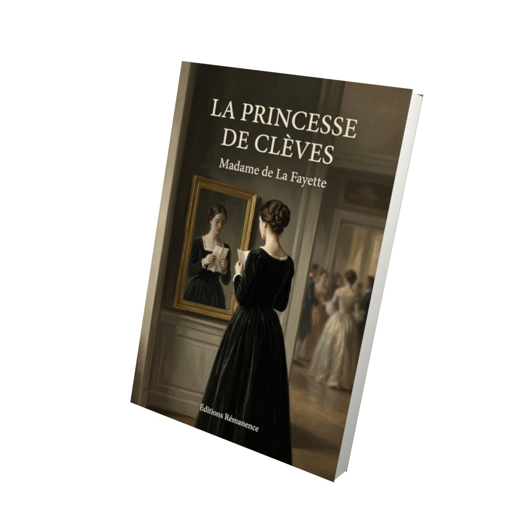 Livre La princesse de Clèves - Madame de La Fayette - Vue 3D - Editions Remanence