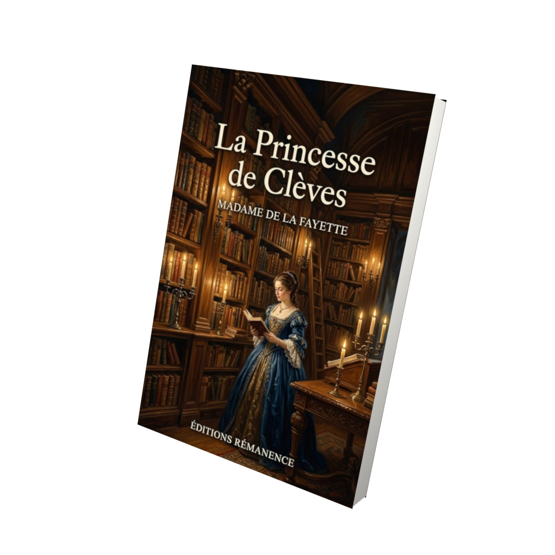 Livre La Princesse de Clèves – Madame de La Fayette - Vue 3D - Editions Remanence