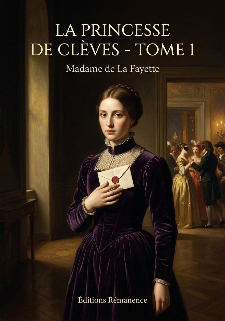 Livre La Princesse de Clèves - Tome 1 par Madame de La Fayette - Couverture - Editions Remanence