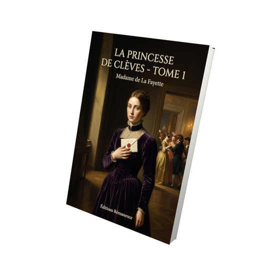 Livre La Princesse de Clèves - Tome 1 par Madame de La Fayette - Vue 3D - Editions Remanence