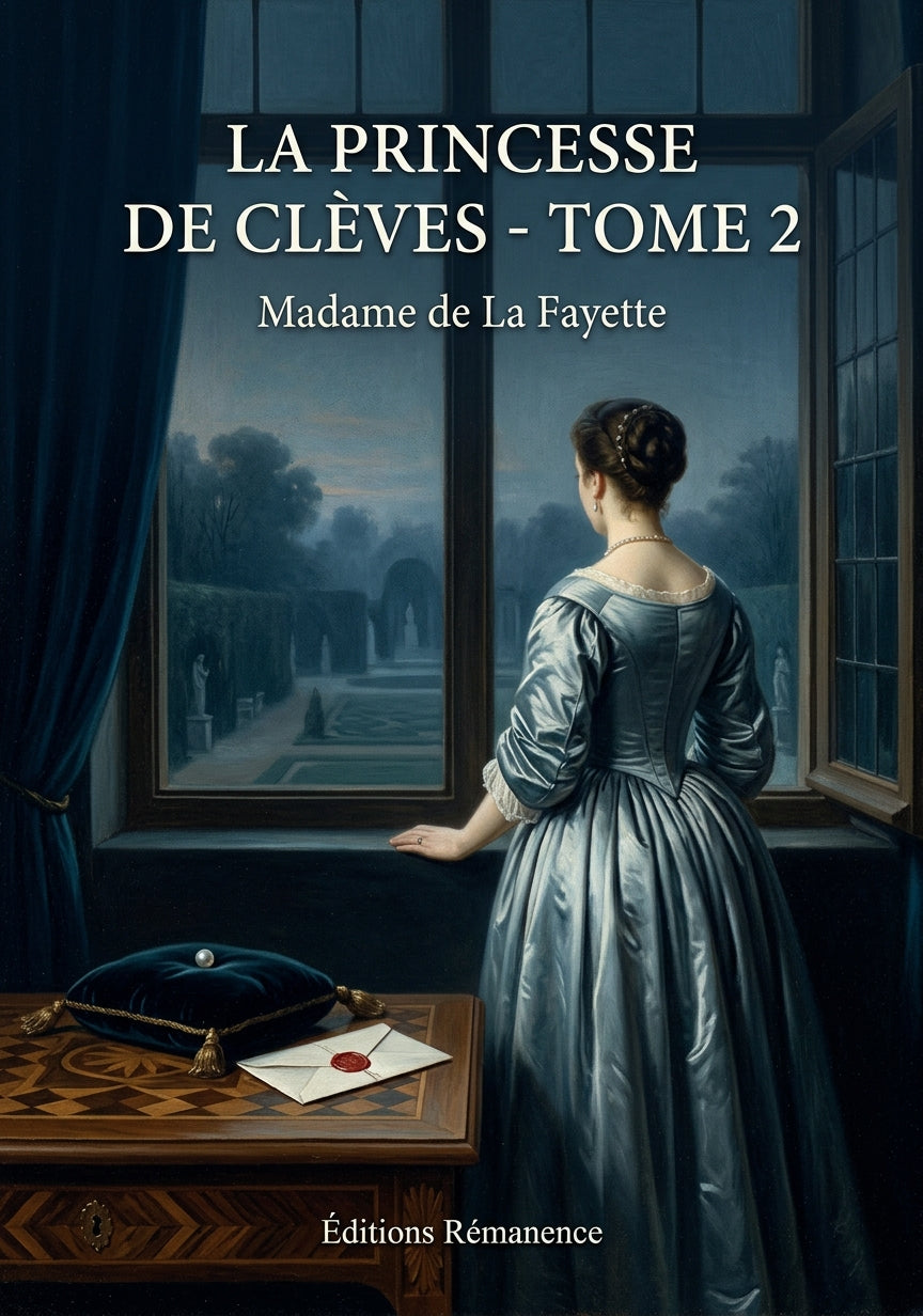 Livre La Princesse de Clèves - Tome 2 par Madame de La Fayette - Couverture - Editions Remanence