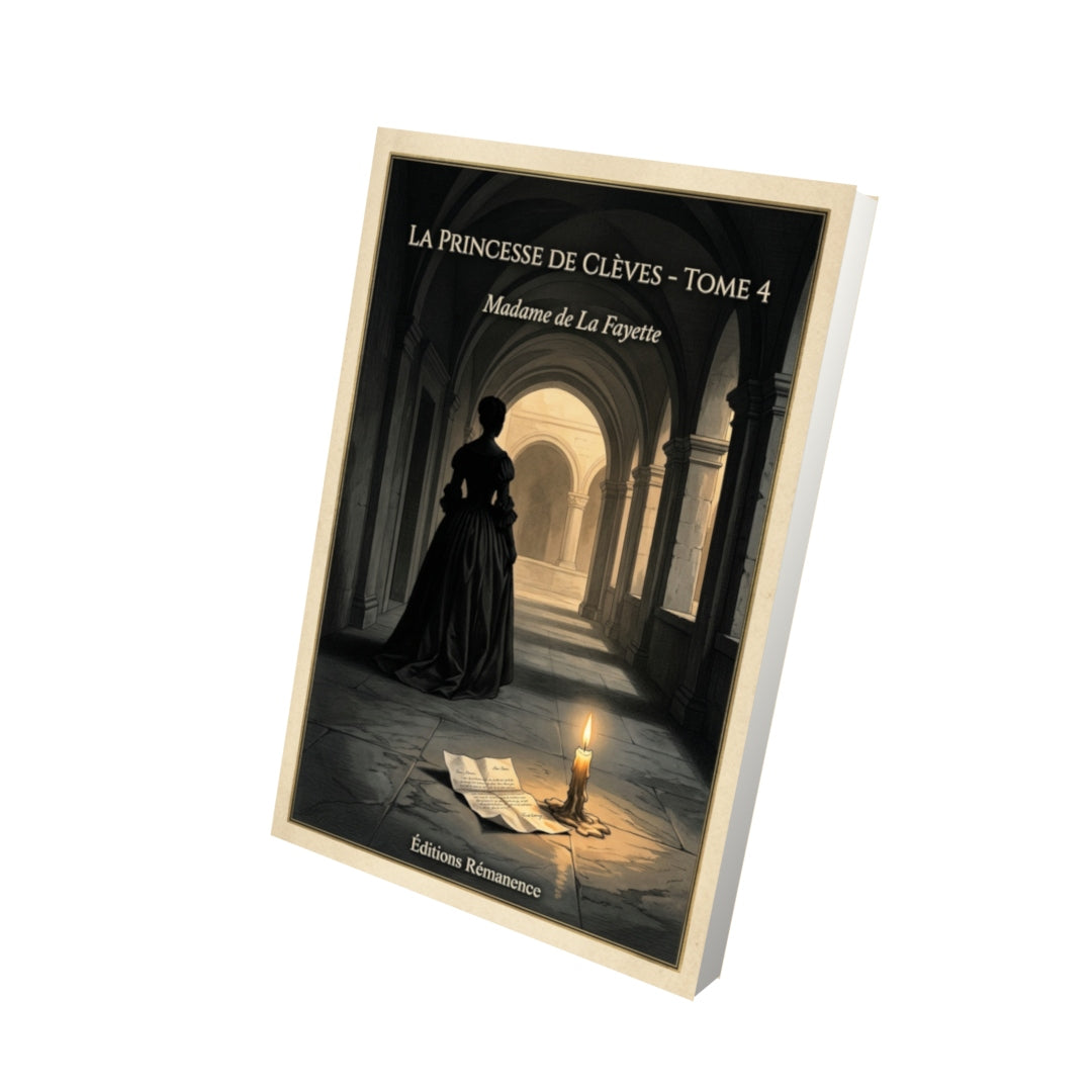 Livre La Princesse de Clèves - Tome 4 par Madame de La Fayette - Vue 3D - Editions Remanence