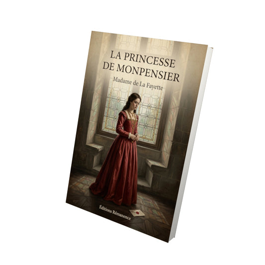 Livre La princesse de Monpensier - Madame de La Fayette - Vue 3D - Editions Remanence