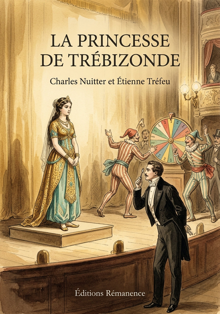 Livre La Princesse de Trébizonde par Charles Nuitter et Étienne Tréfeu - Couverture - Editions Remanence