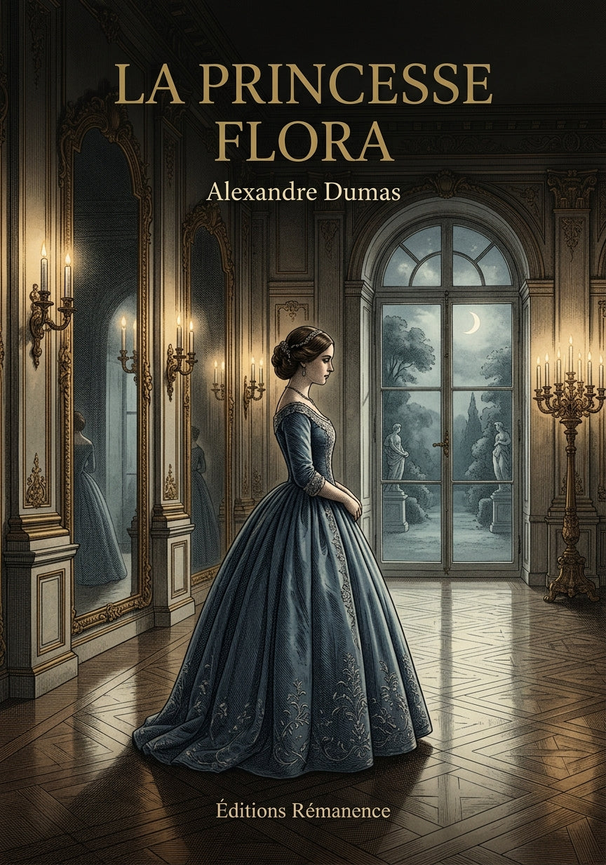 Livre La Princesse Flora par Alexandre Dumas - Couverture - Editions Remanence