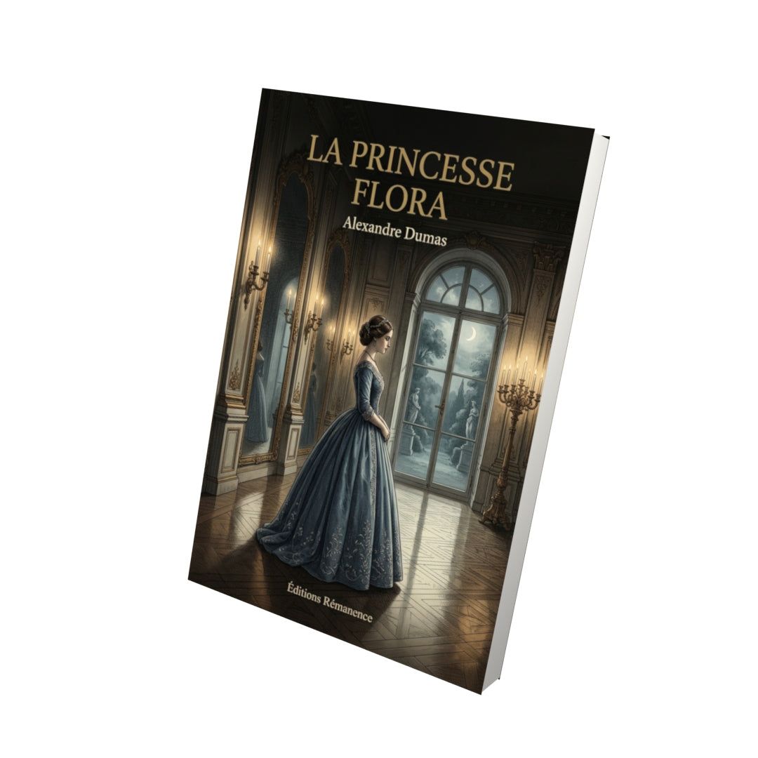 Livre La Princesse Flora par Alexandre Dumas - Vue 3D - Editions Remanence