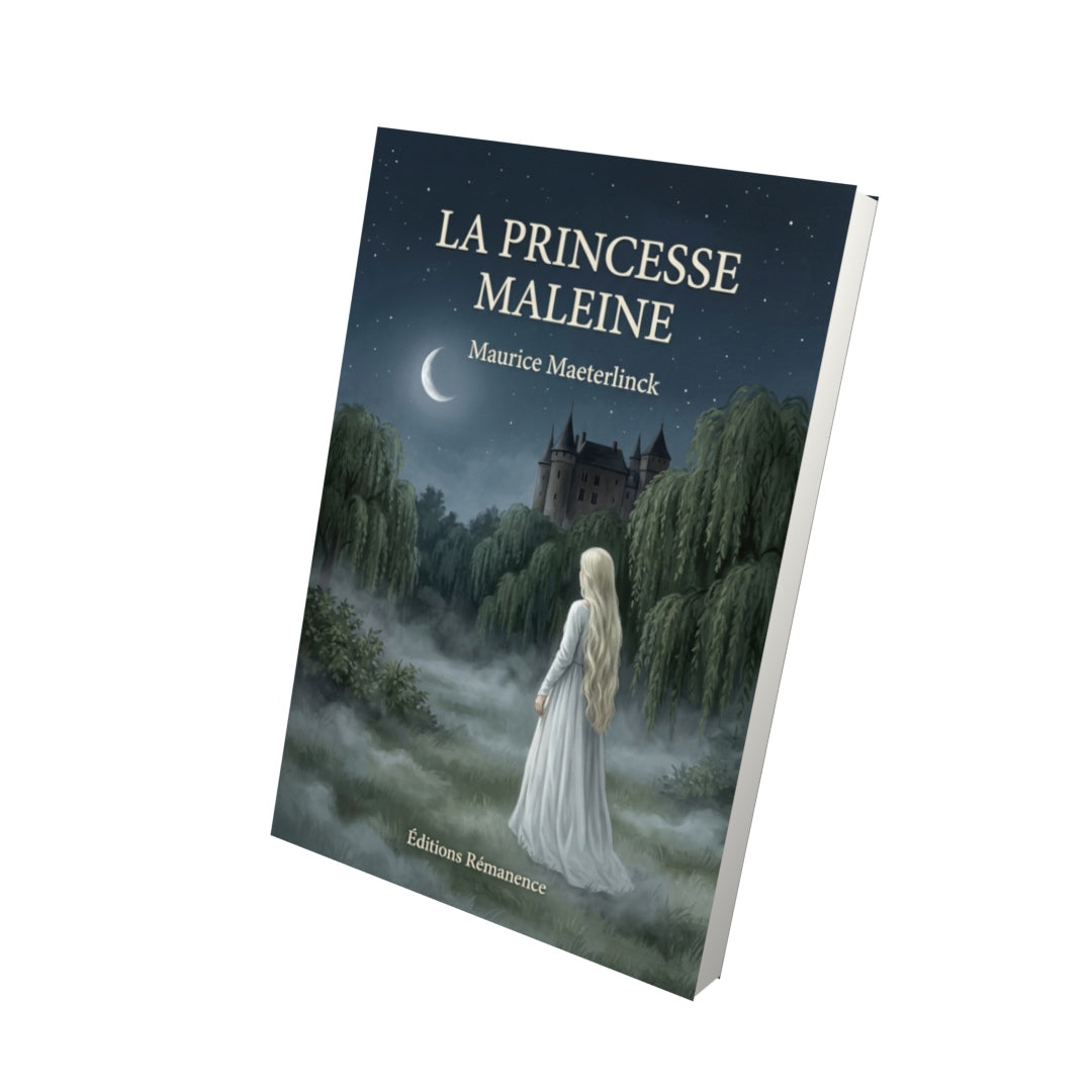 Livre La Princesse Maleine par Maurice Maeterlinck - Vue 3D - Editions Remanence