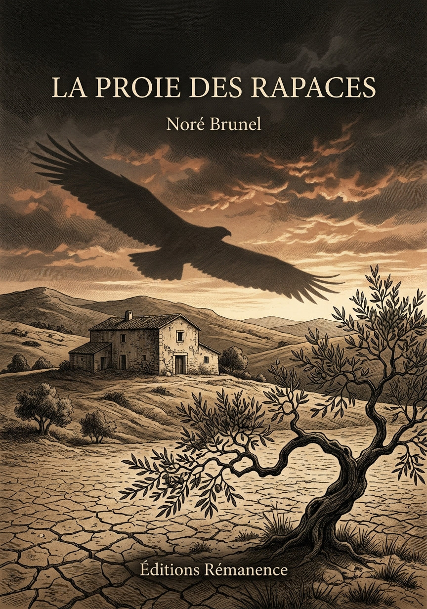Livre La Proie des rapaces par Noré Brunel - Couverture - Editions Remanence