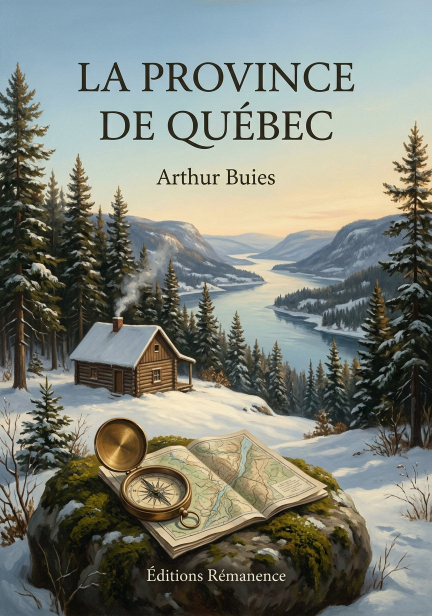 Livre La province de Québec par Arthur Buies - Couverture - Editions Remanence