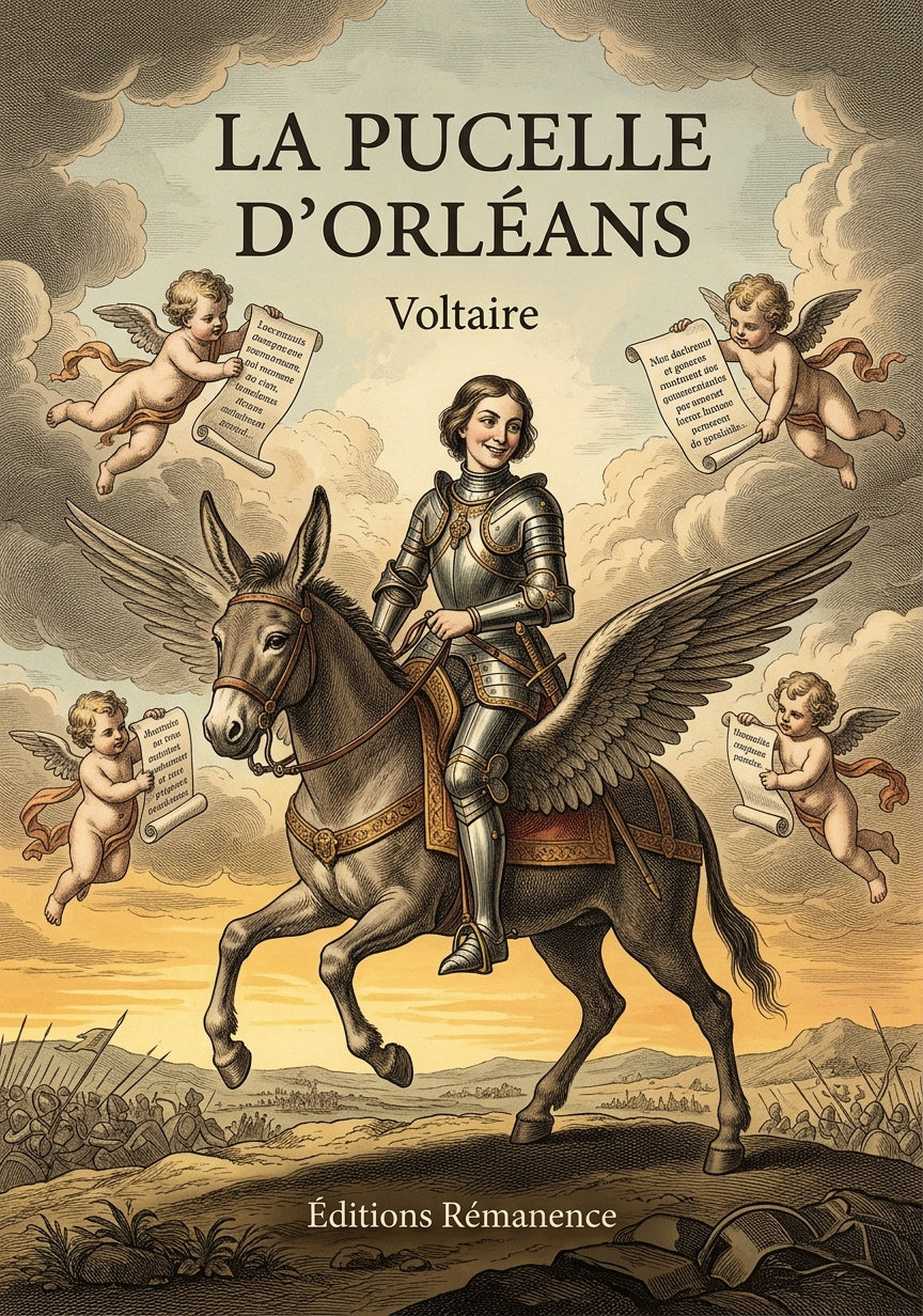 Livre La Pucelle d’Orléans par Voltaire - Couverture - Editions Remanence