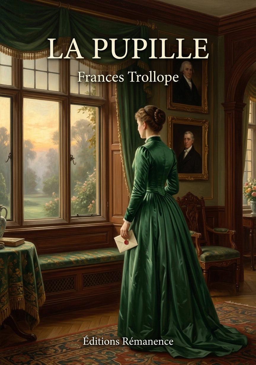 Livre La Pupille par Frances Trollope - Couverture - Editions Remanence