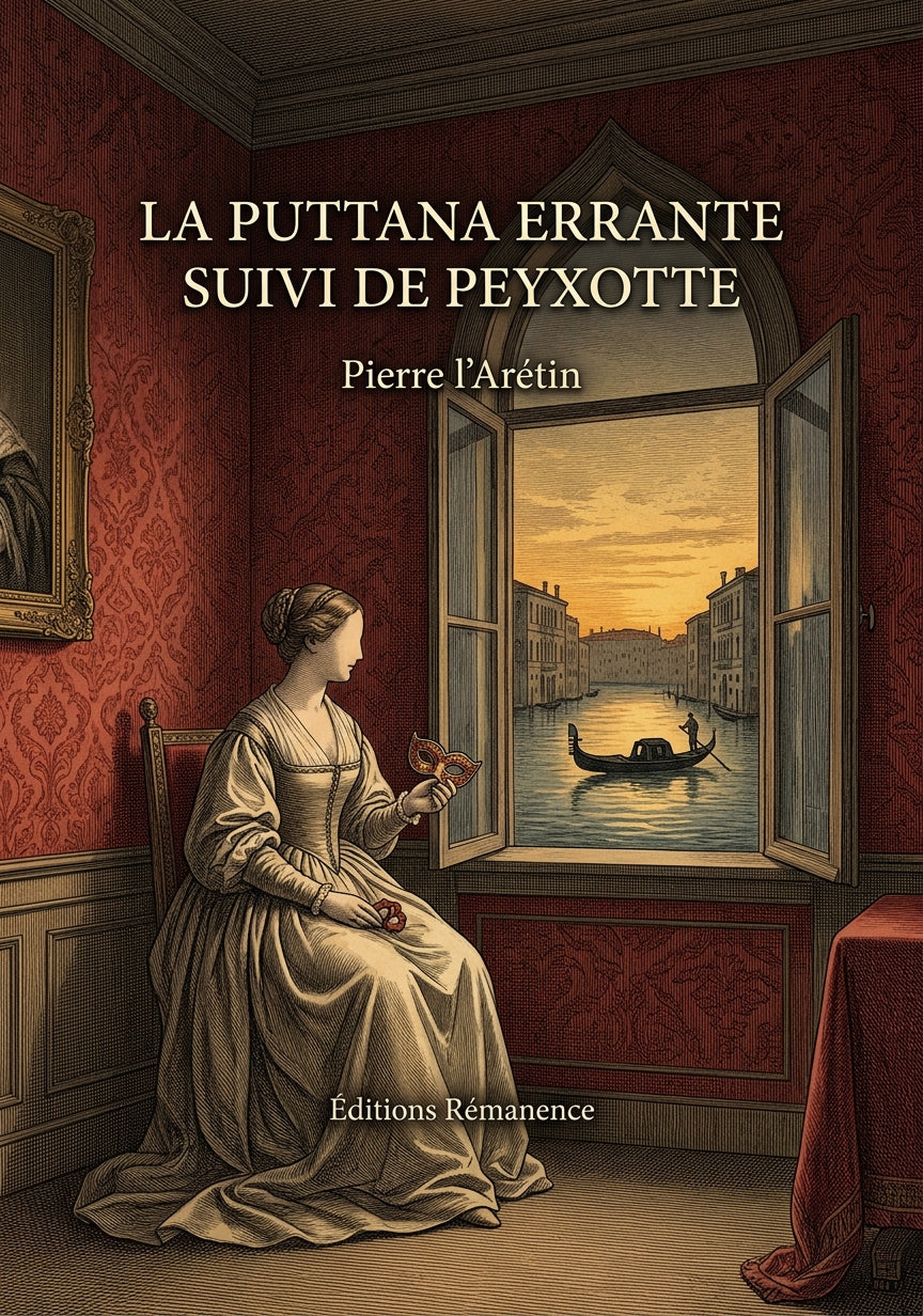 Livre La Puttana errante suivi de Peyxotte par Pierre l’Arétin - Couverture - Editions Remanence