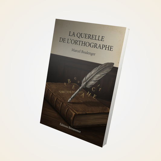 Livre La Querelle de l'Orthographe - Marcel Boulenger - Couverture 3D