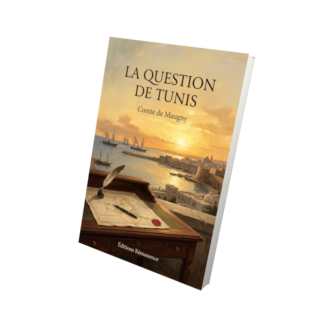 Livre La question de Tunis par Comte de Maugny - Vue 3D - Editions Remanence