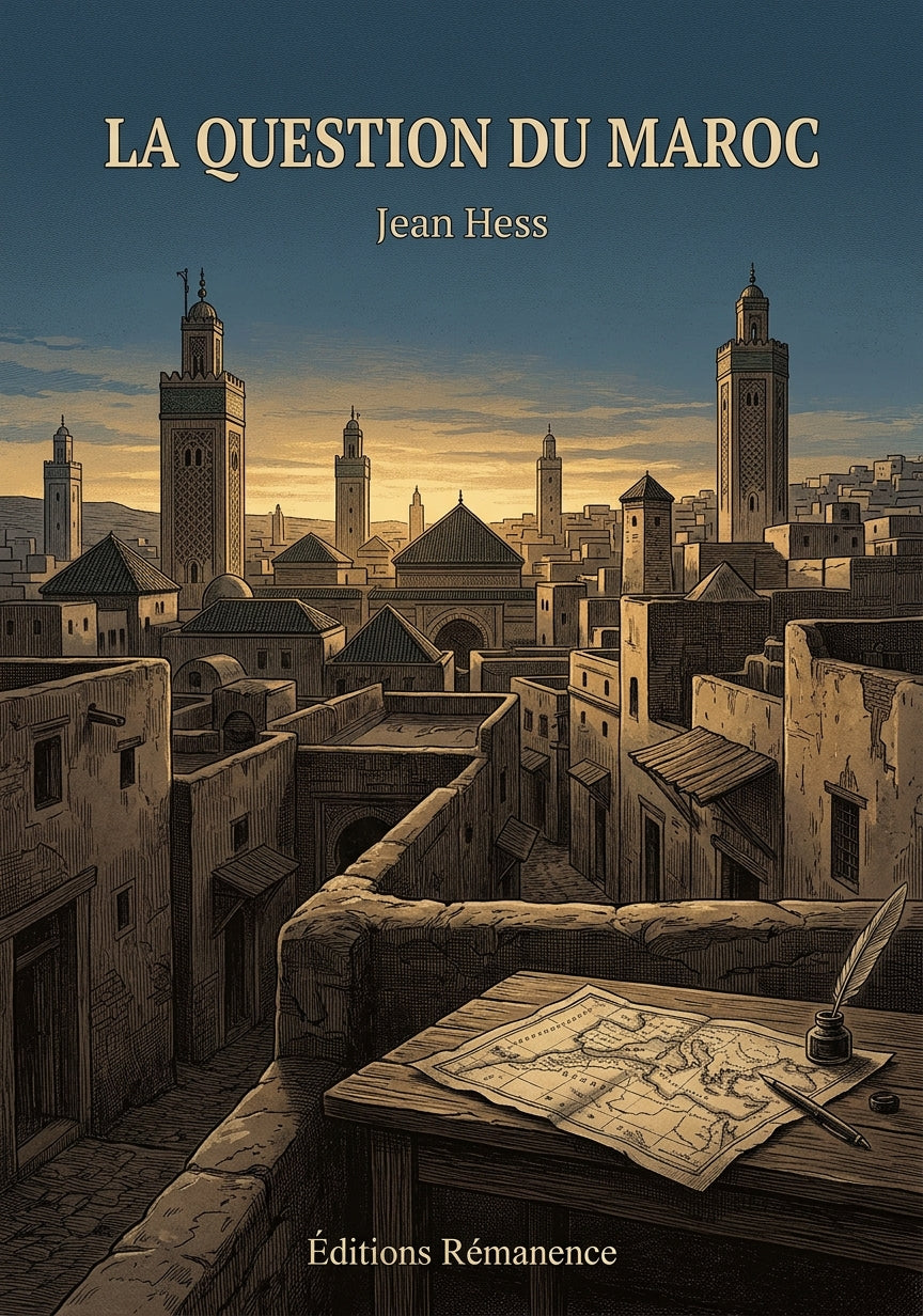 Livre La Question du Maroc par Jean Hess - Couverture - Editions Remanence