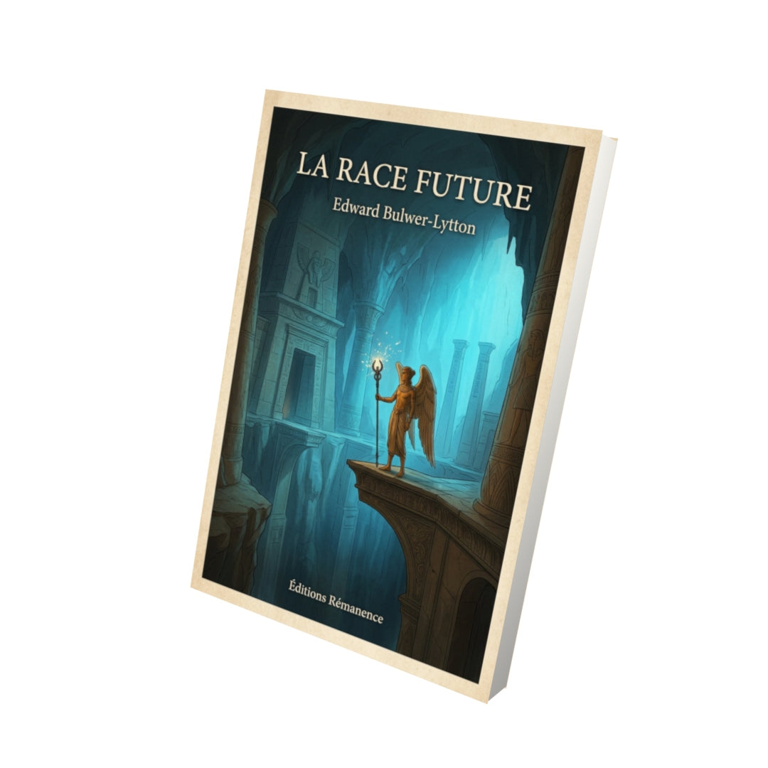 Livre La race future - Edward Bulwer-Lytton - Vue 3D - Editions Remanence