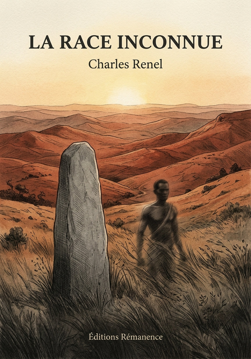 Livre La Race inconnue par Charles Renel - Couverture - Editions Remanence