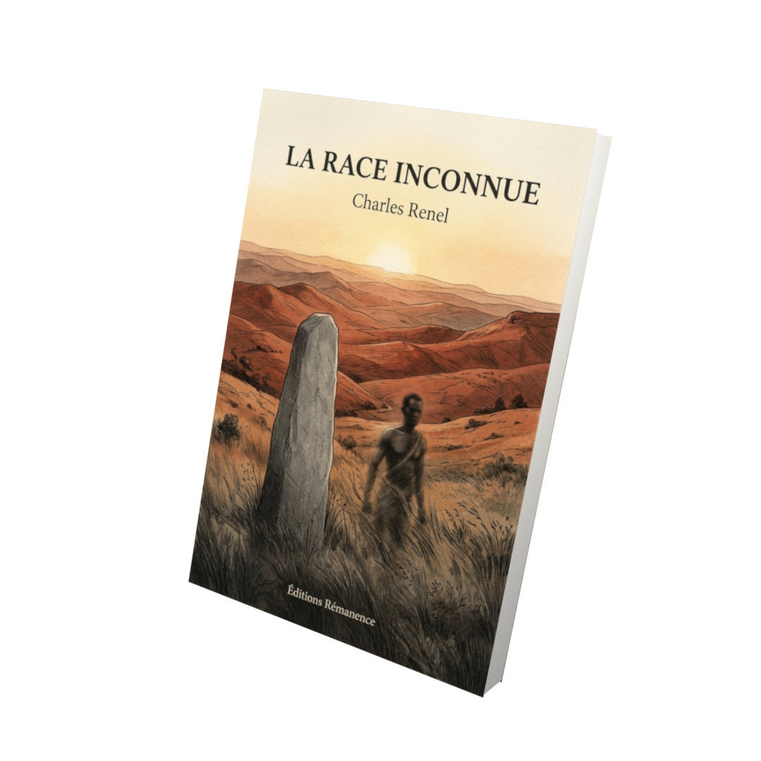 Livre La Race inconnue par Charles Renel - Vue 3D - Editions Remanence