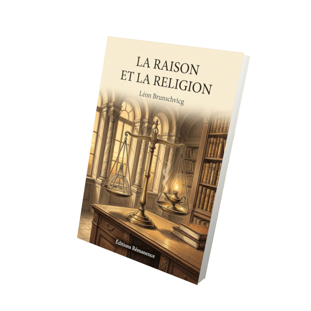 Livre La Raison et la Religion par Léon Brunschvicg - Vue 3D - Editions Remanence