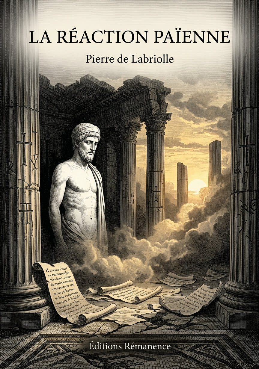 Livre La Réaction païenne par Pierre de Labriolle - Couverture - Editions Remanence