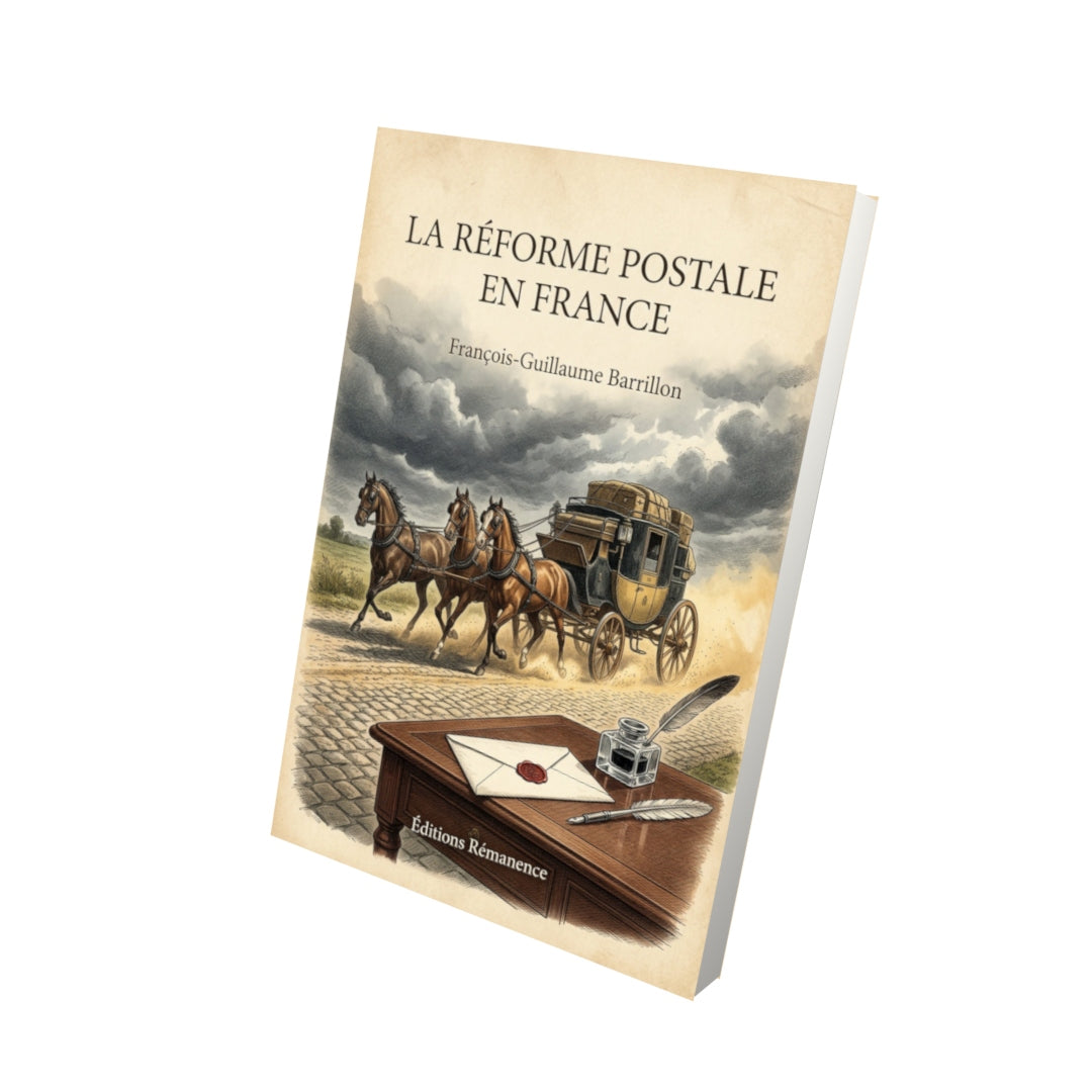 Livre La réforme postale en France - François-Guillaume Barrillon - Vue 3D - Editions Remanence