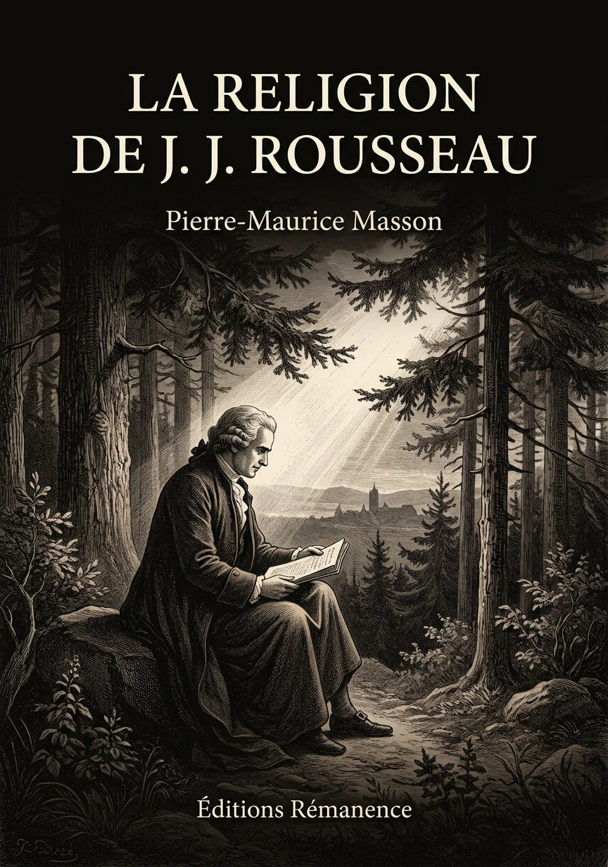 Livre La Religion de J. J. Rousseau par Pierre-Maurice Masson - Couverture - Editions Remanence