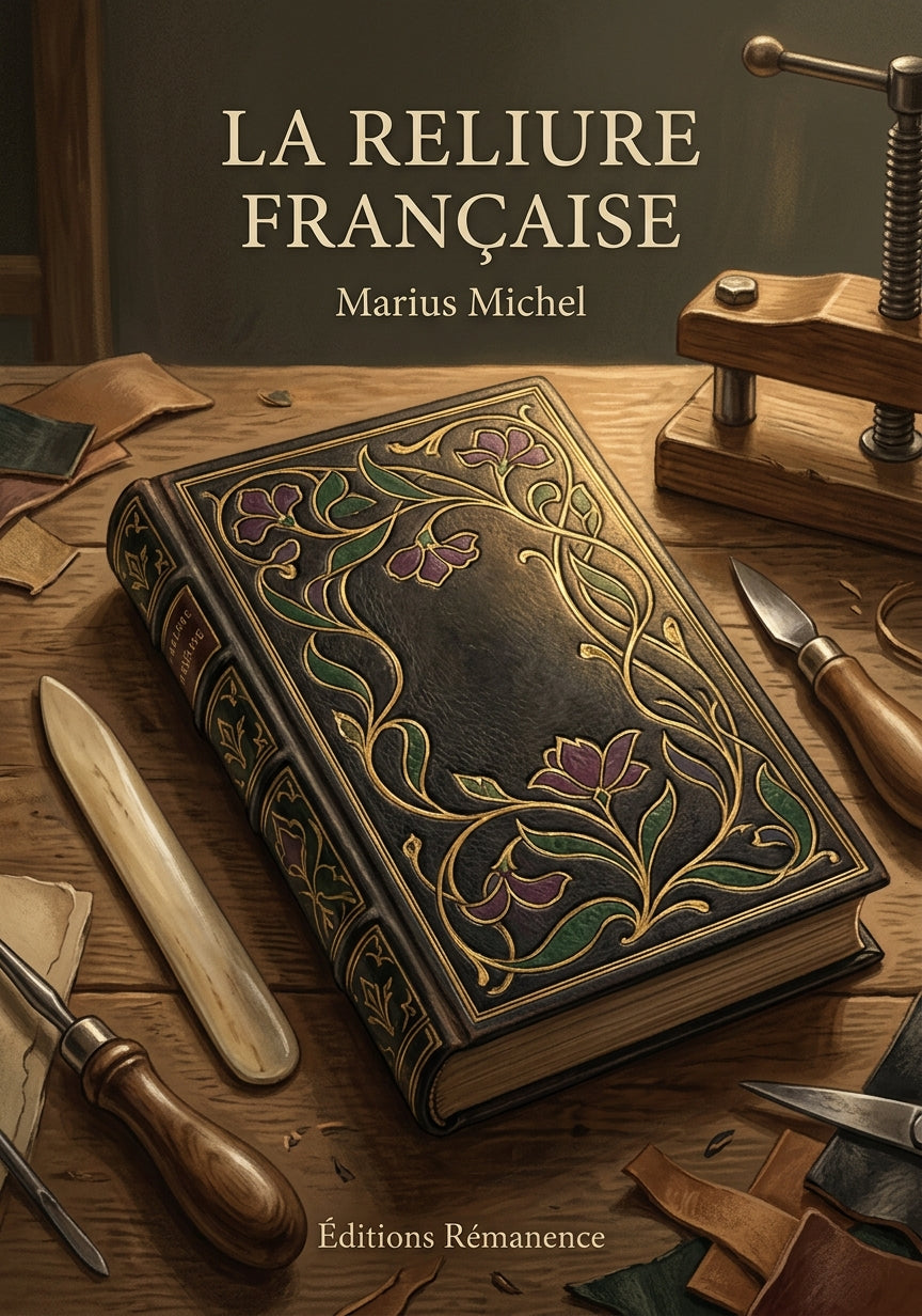 Livre La Reliure française par Marius Michel - Couverture - Editions Remanence