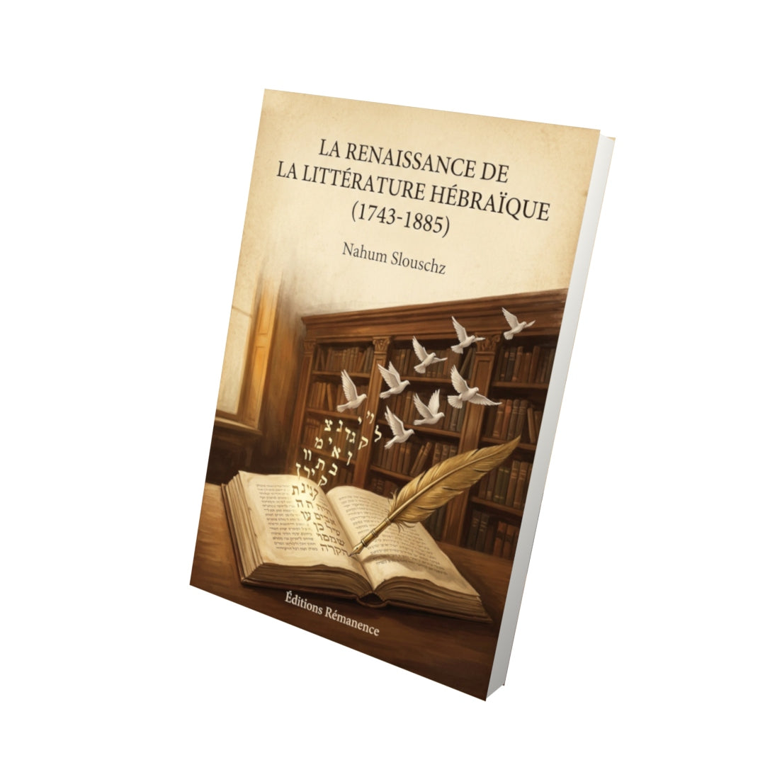 Livre La Renaissance de la littérature hébraïque (1743-1885) - Nahum Slouschz - Vue 3D - Editions Remanence