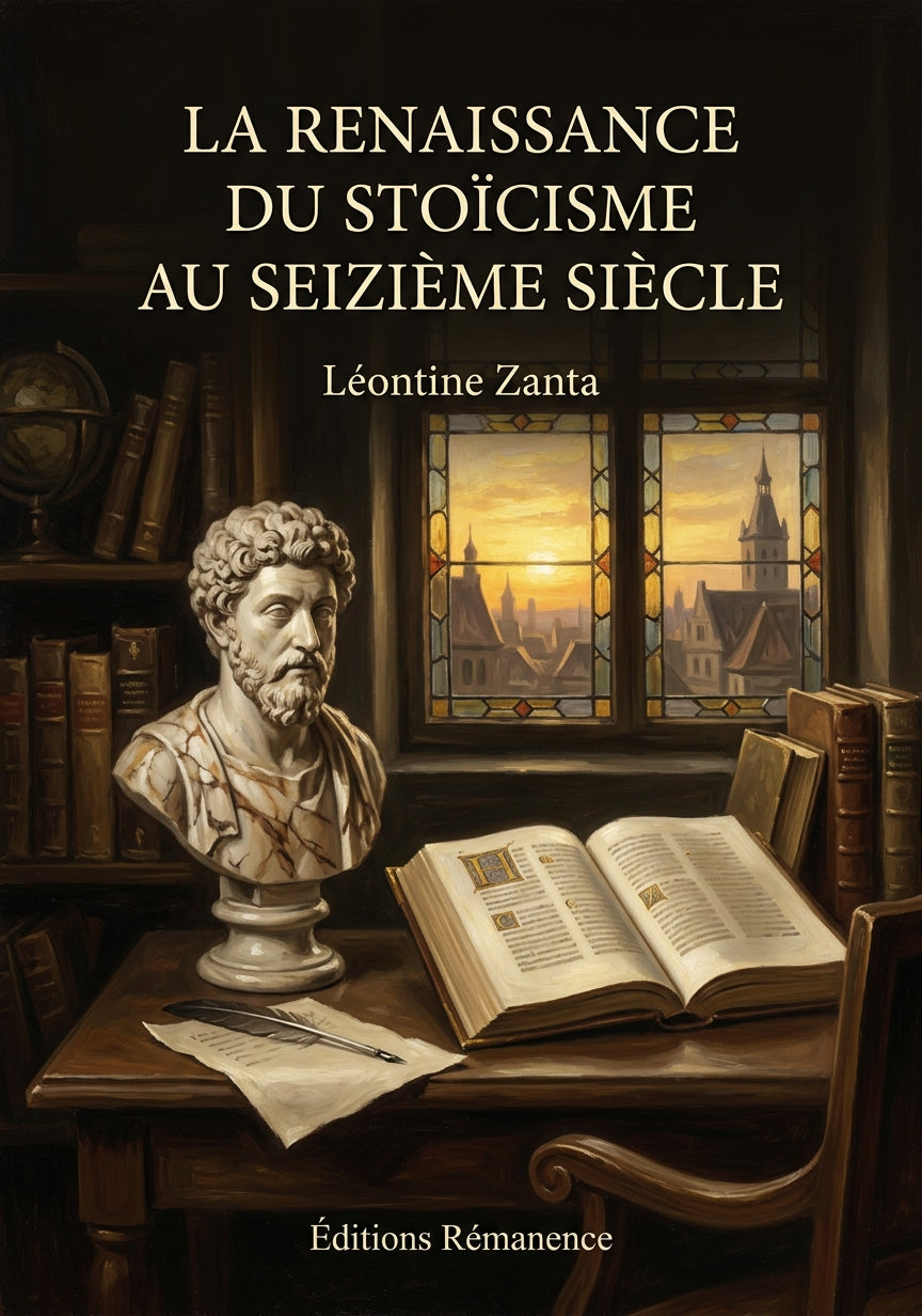 Livre La Renaissance du stoïcisme au seizième siècle par Léontine Zanta - Couverture - Editions Remanence