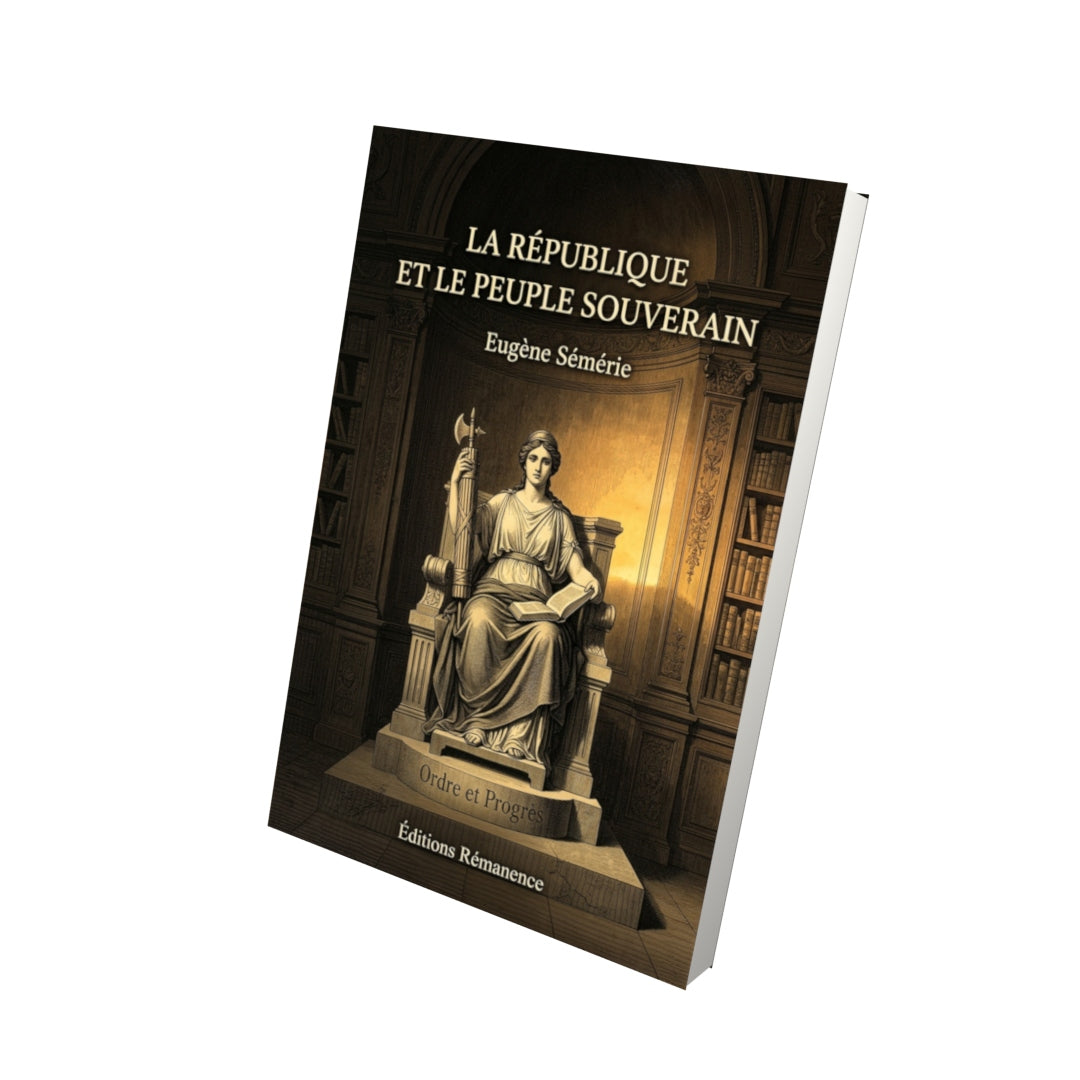 Livre La République et le Peuple souverain par Eugène Sémérie - Vue 3D - Editions Remanence
