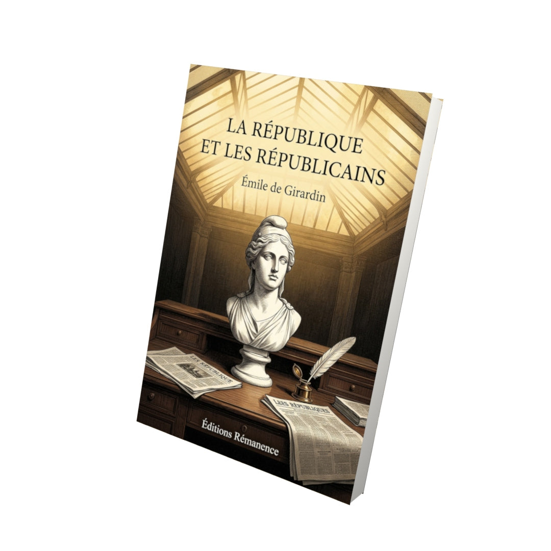 Livre La République et les Républicains par Émile de Girardin - Vue 3D - Editions Remanence
