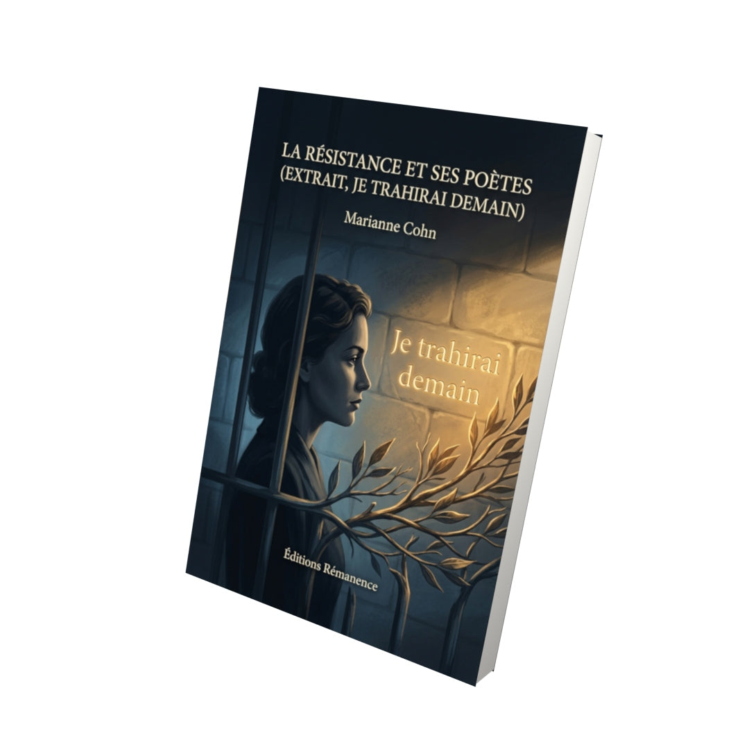 Livre La Résistance et ses poètes (extrait, Je trahirai demain) par Marianne Cohn - Vue 3D - Editions Remanence