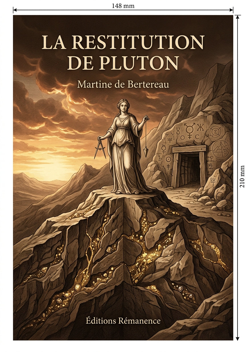 Livre La restitution de Pluton par Martine de Bertereau - Couverture - Editions Remanence