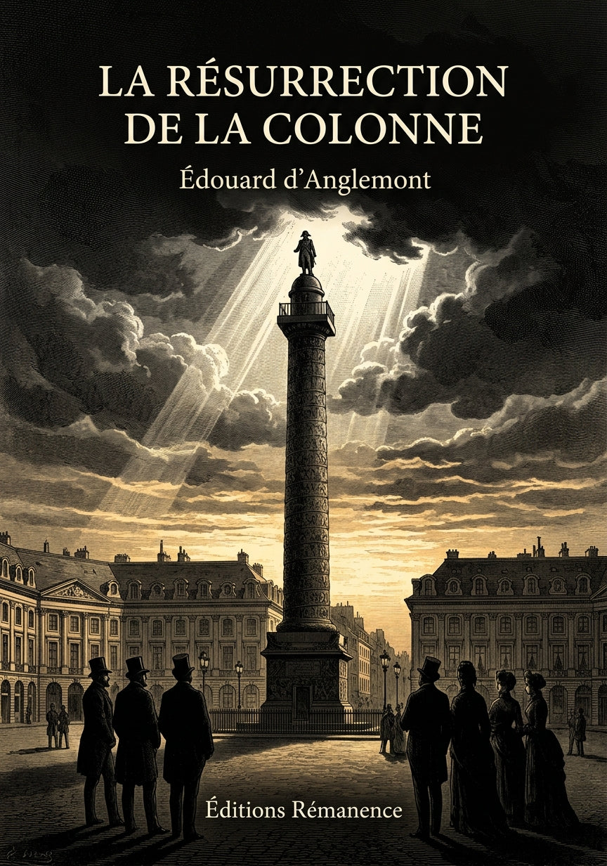 Livre La Résurrection de la Colonne par Édouard d’Anglemont - Couverture - Editions Remanence